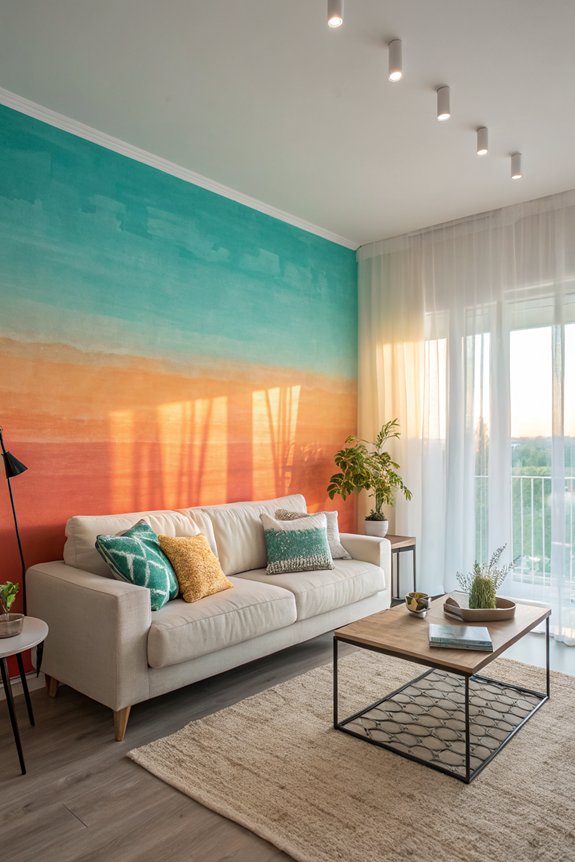 smooth gradient color transitions