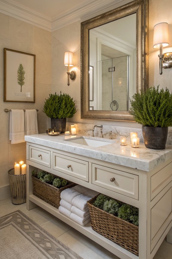 soothing spa like lighting ambiance