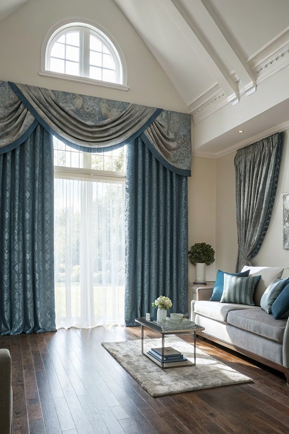 sophisticated tailored pleated curtains