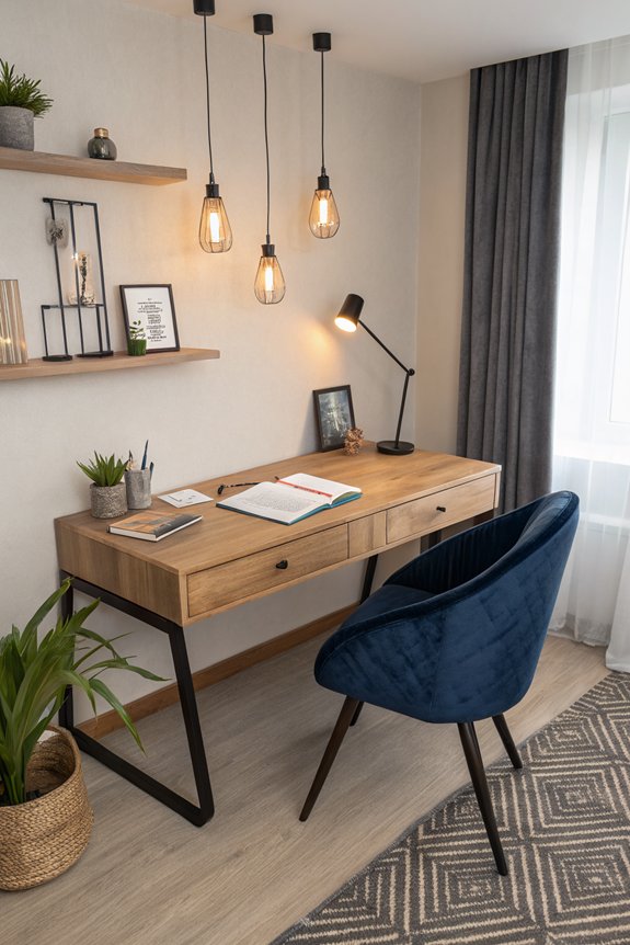 stylish chair enhances workspace