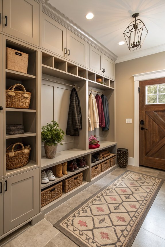 stylish functional mudroom rug