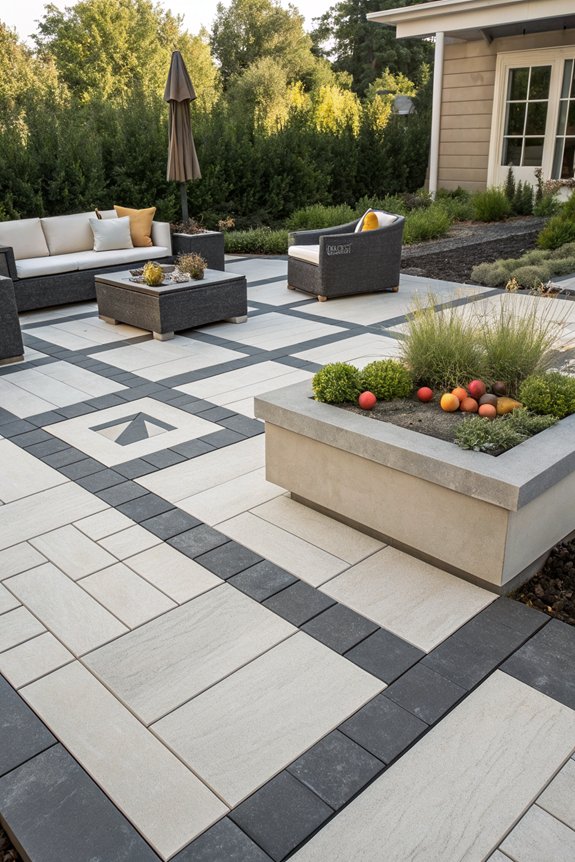 stylish geometric patio designs