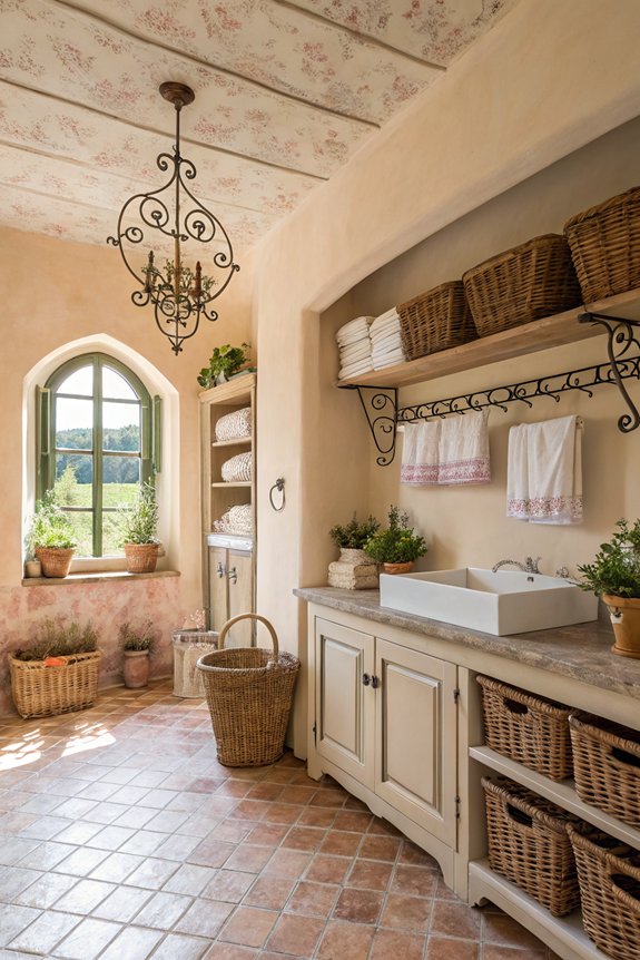 stylish laundry room organization