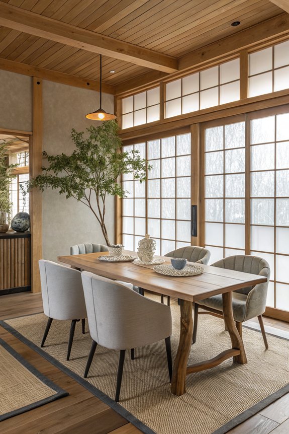 stylish natural dining chairs