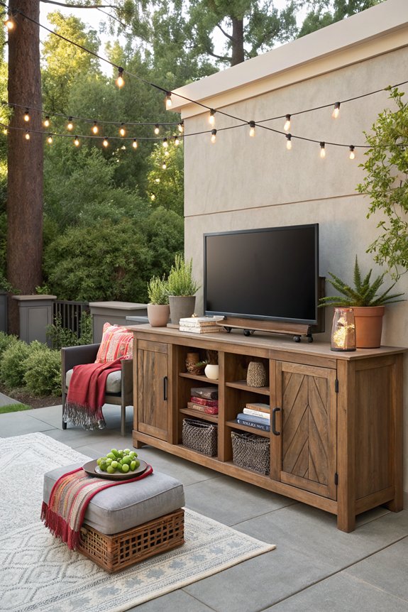 stylish outdoor tv cabinets