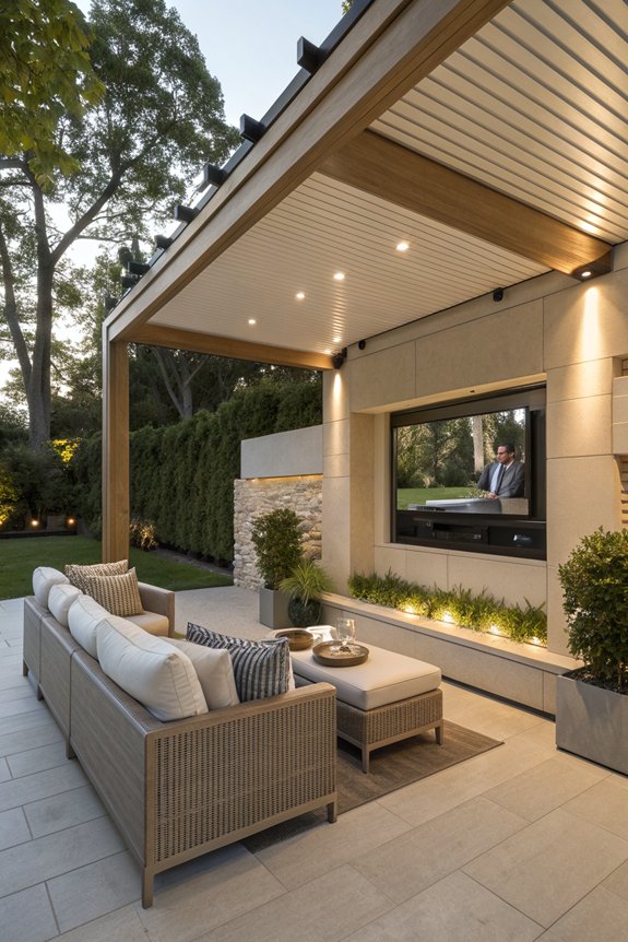 stylish outdoor tv enclosures