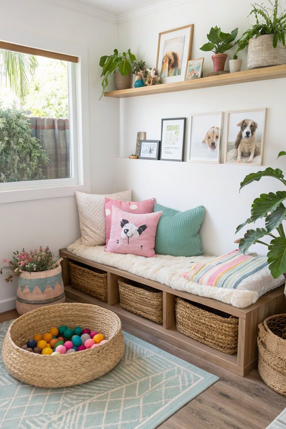 stylish pet corner design