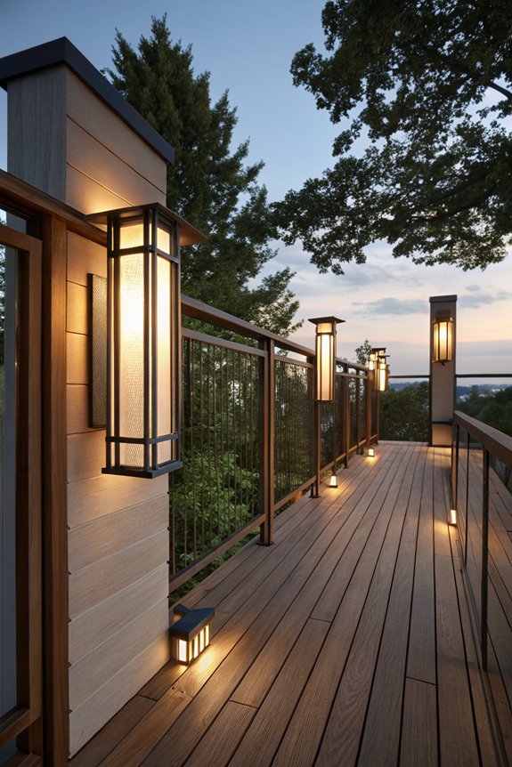 stylish sconces enhance ambiance