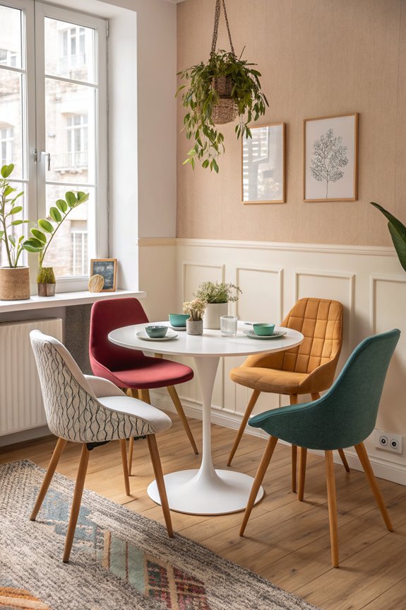 stylish space saving dining chairs