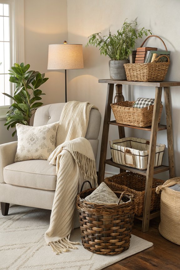 stylish storage with baskets