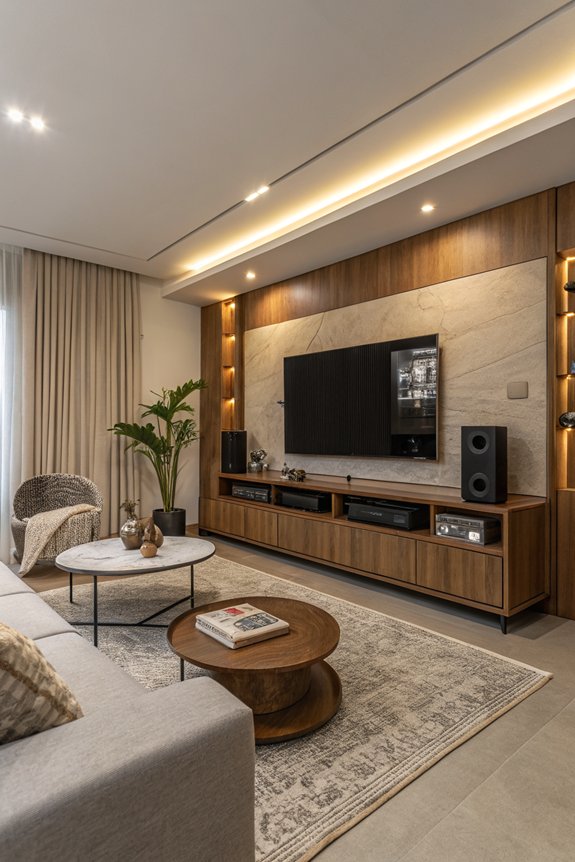 stylish tech entertainment corner