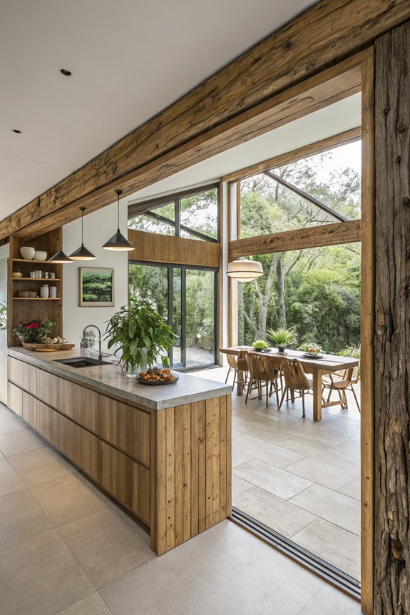 sustainable kitchen design materials