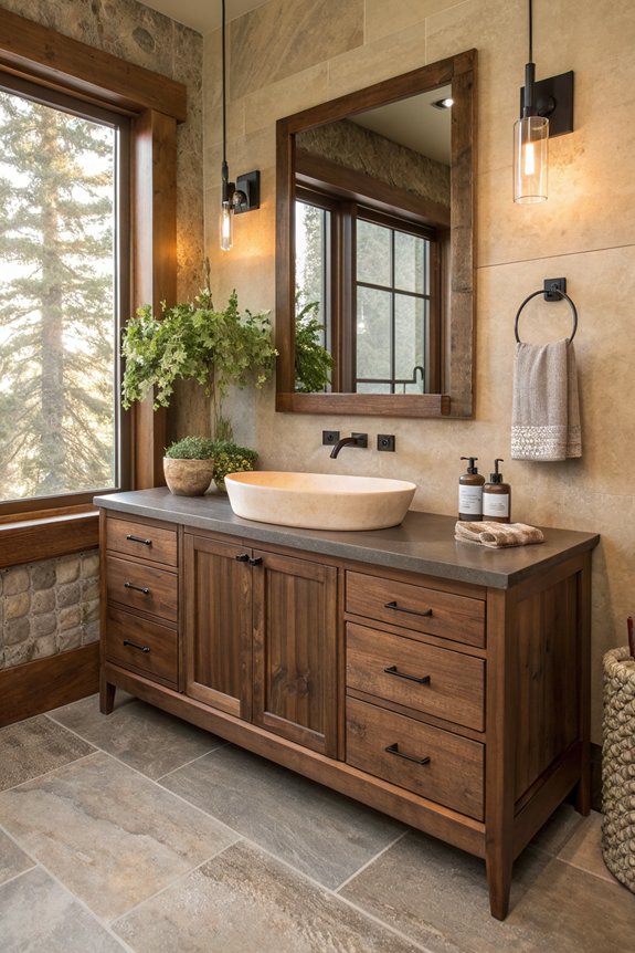 sustainable walnut vanity choices