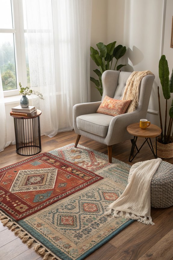 textured rugs enhance comfort