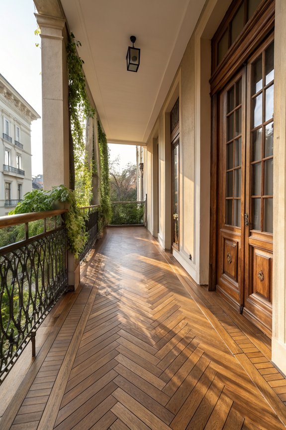 timeless herringbone flooring appeal