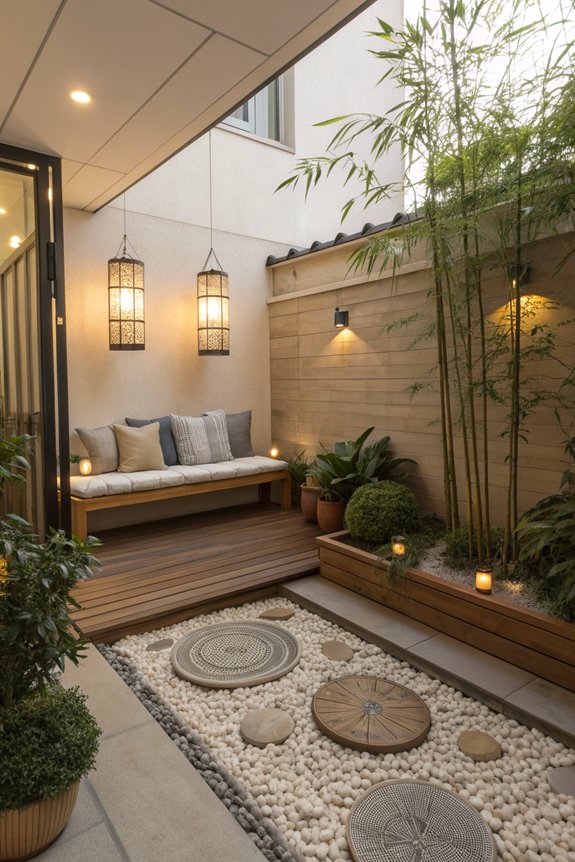 tranquil zen garden design