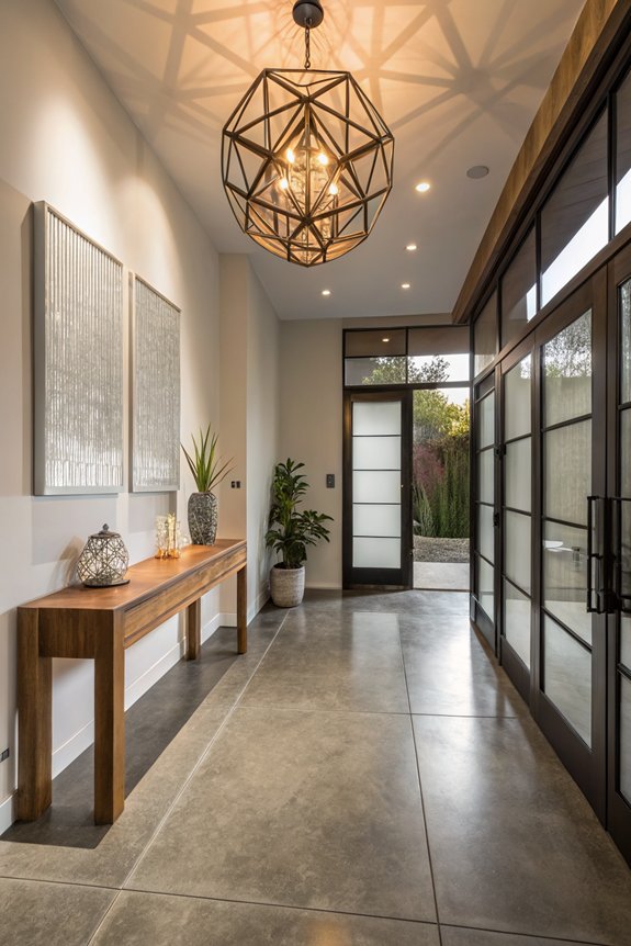 transform entryway with lighting