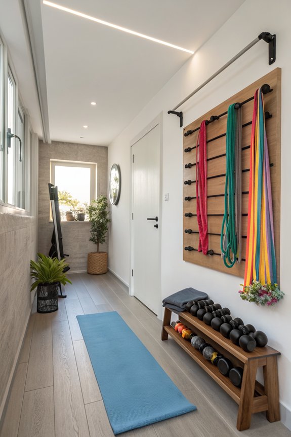 transform hallways into gyms