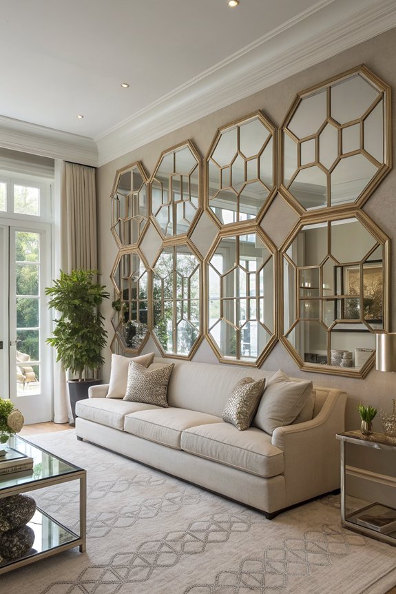 transformative multi panel mirrors