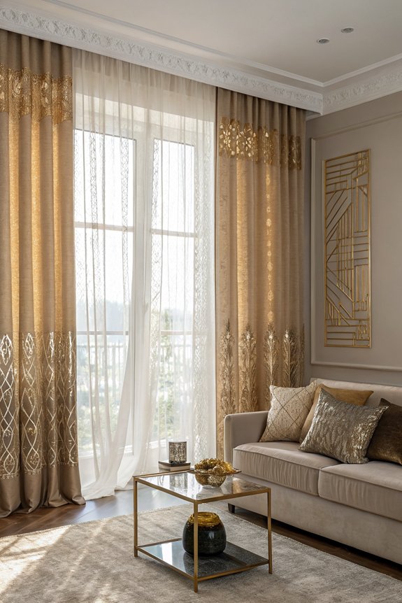 trendy metallic fabric options