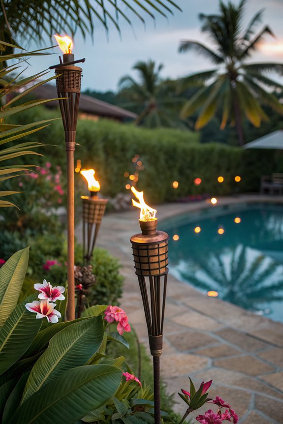 tropical backyard ambiance solution