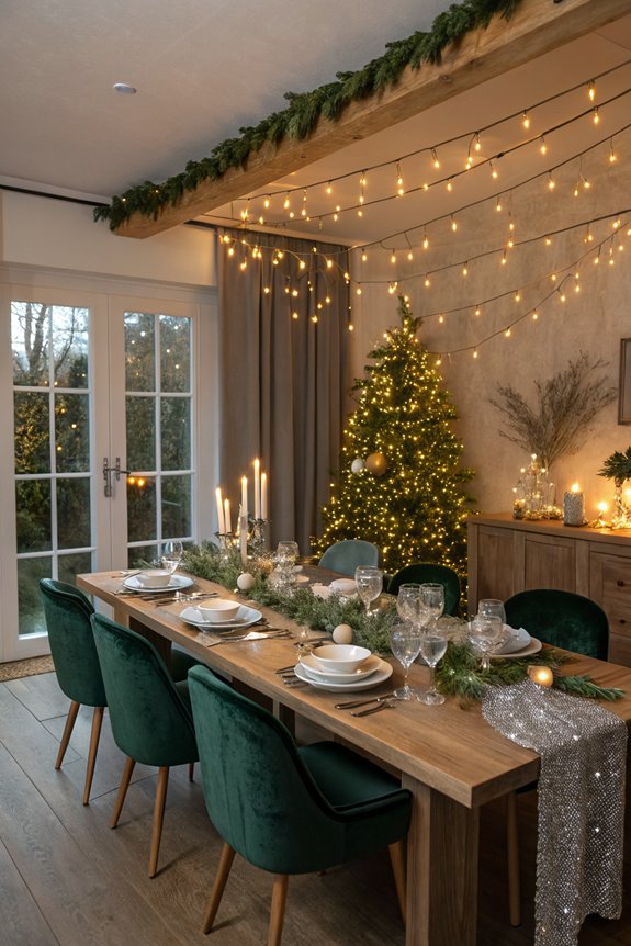 twinkling lights create ambiance
