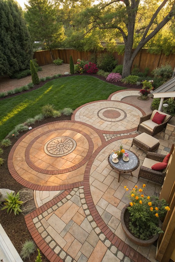 unique circular paver designs