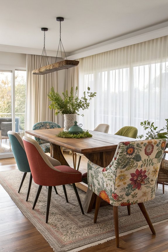 unique eclectic dining chairs
