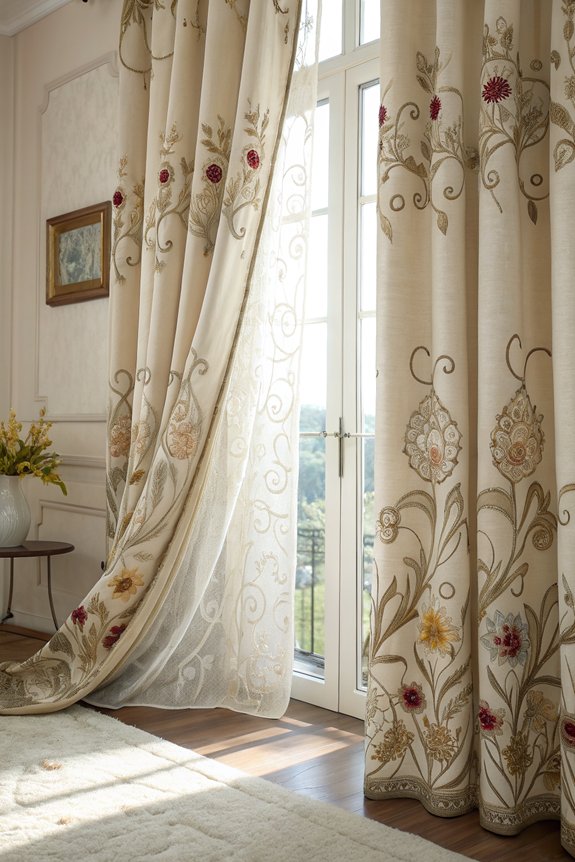 unique textured curtain panels