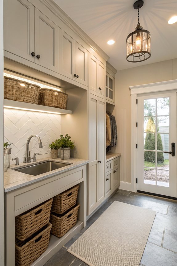 utility sink enhances functionality