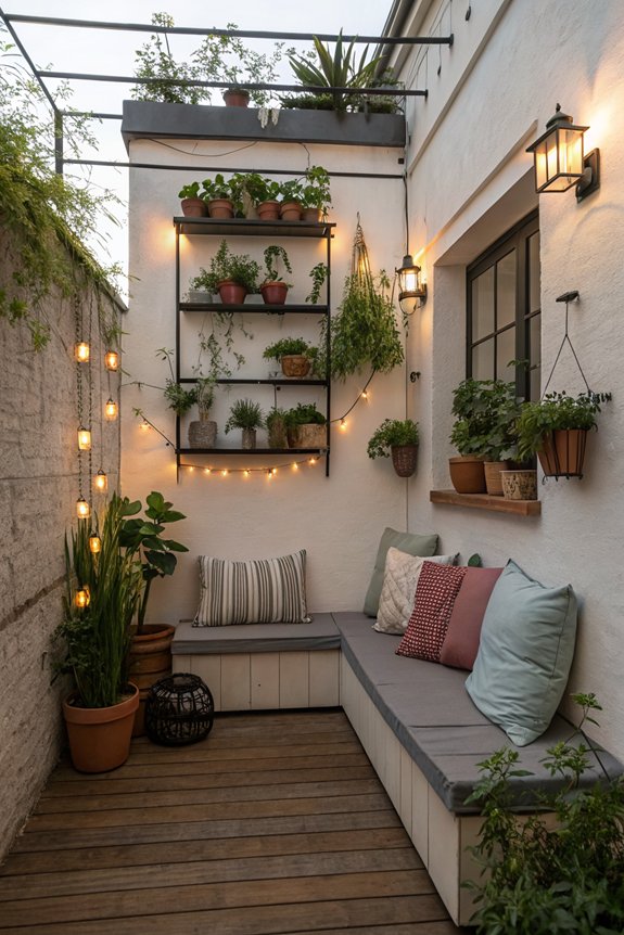 vertical decorative shelf display