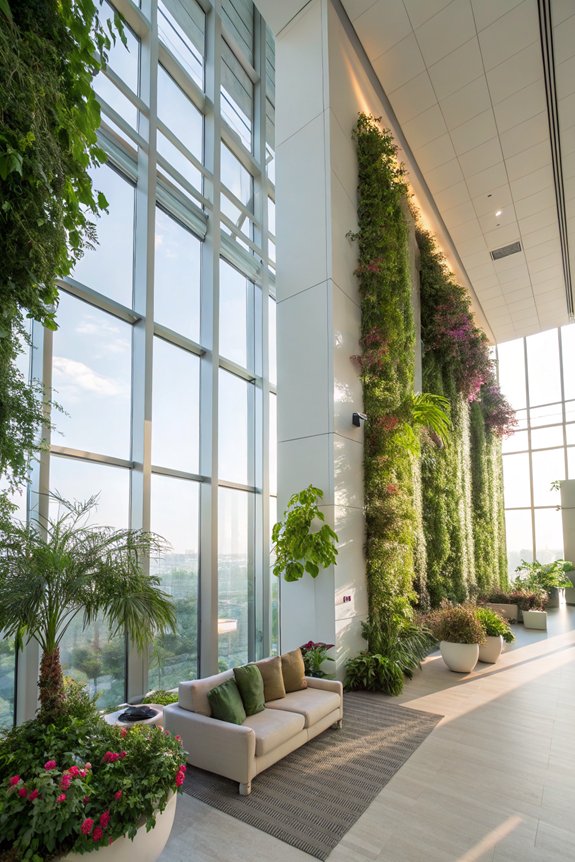 vertical gardens for greenery