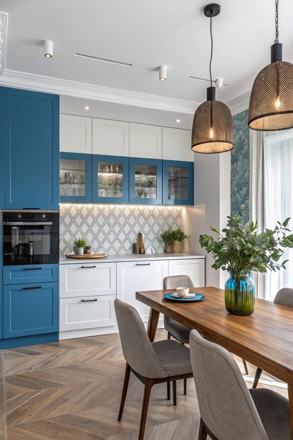 vibrant bar top accents