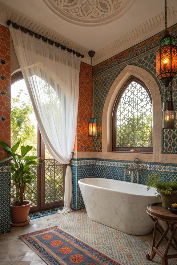 vibrant bathroom color schemes