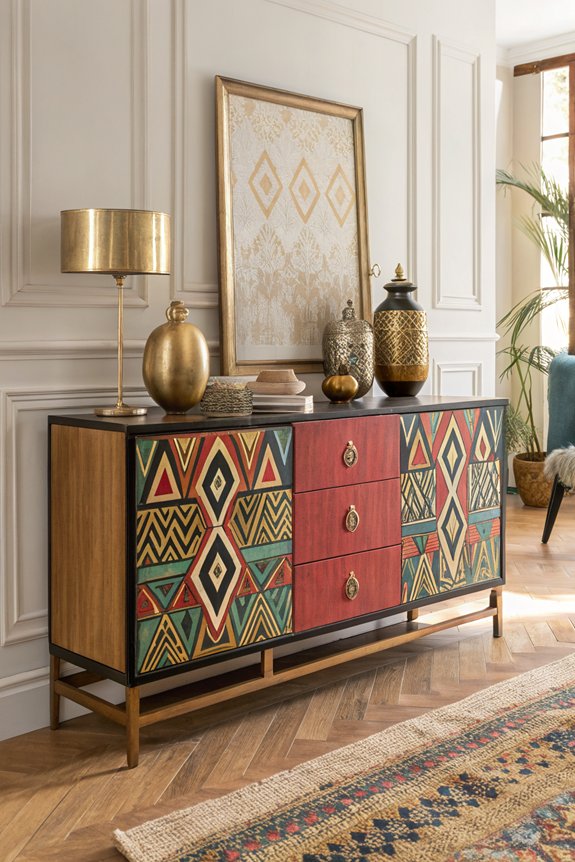 vibrant focal point decor