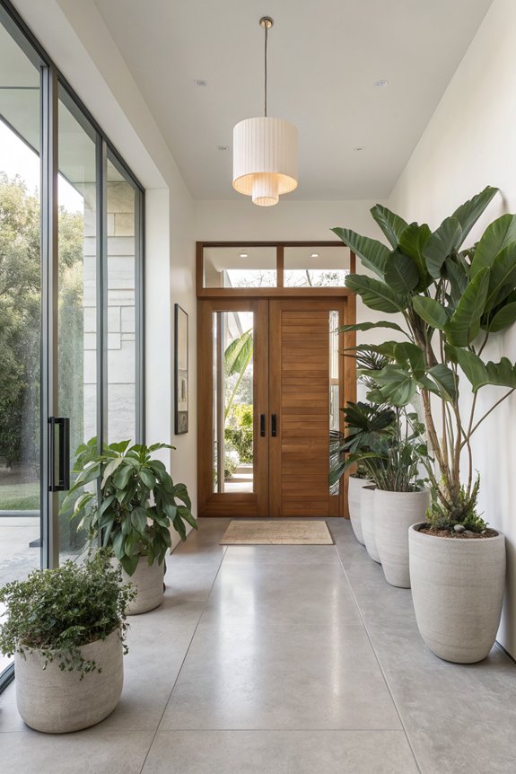 vibrant greenery enhances ambiance