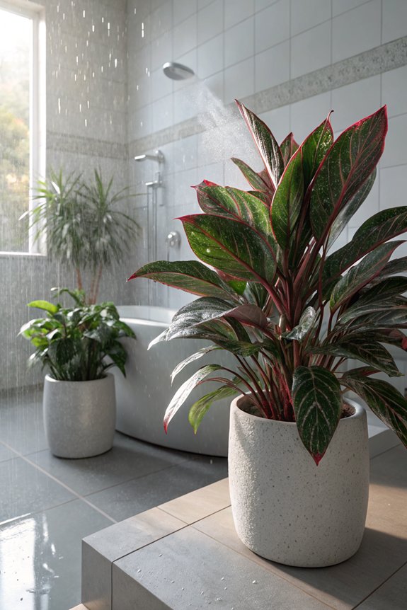 vibrant low light bathroom plant