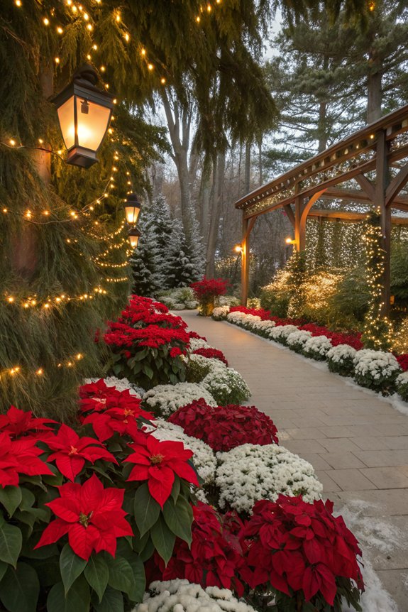 vibrant poinsettias for decoration