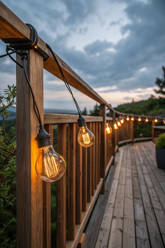 vintage bulbs create ambiance