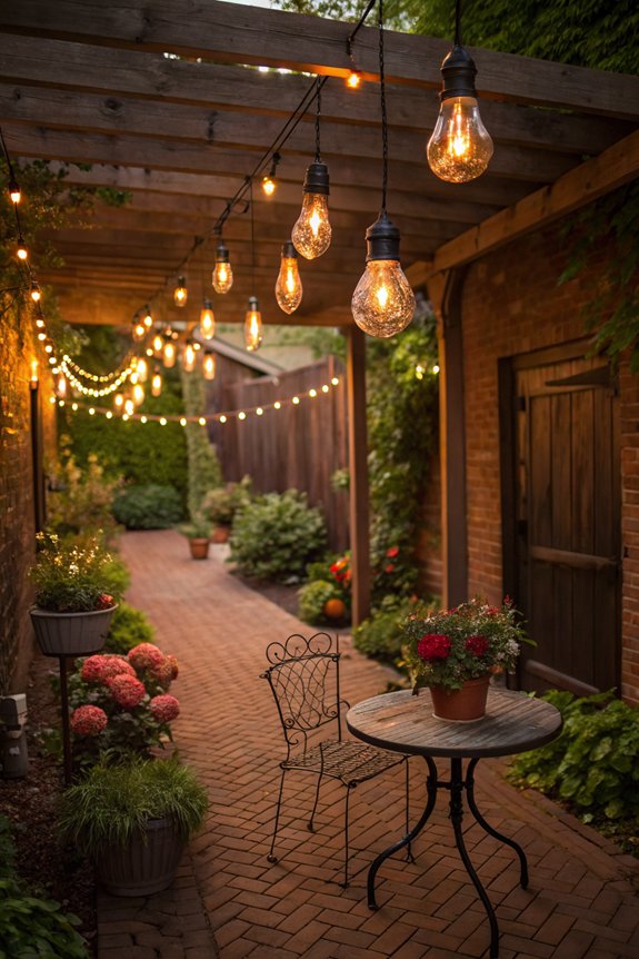 vintage bulbs for cozy charm