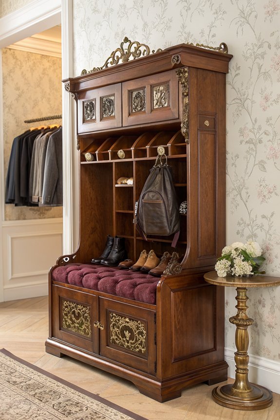 vintage charm shoe racks