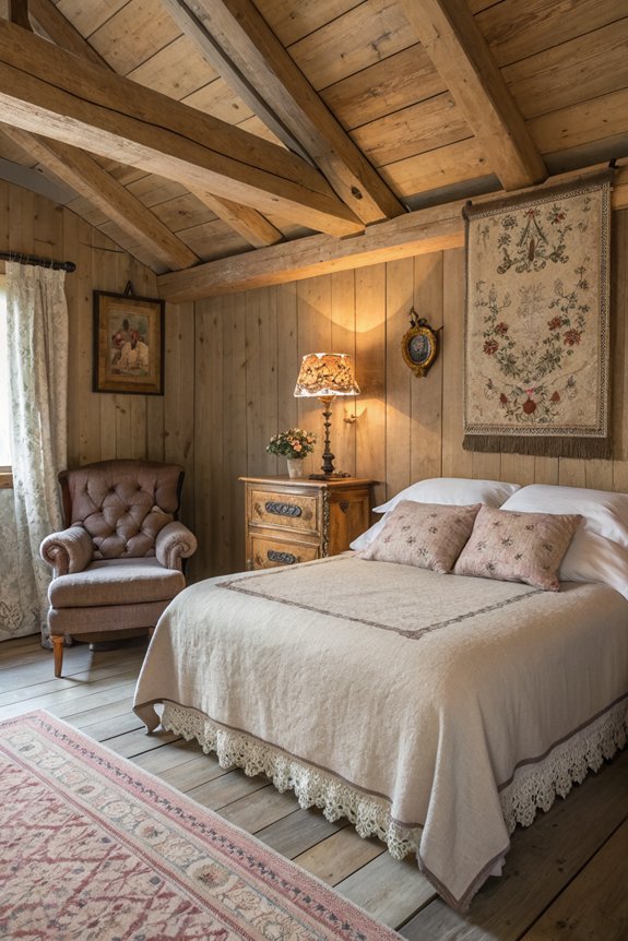 vintage decor adds warmth