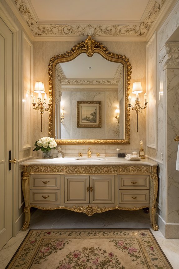 vintage mirrors add charm