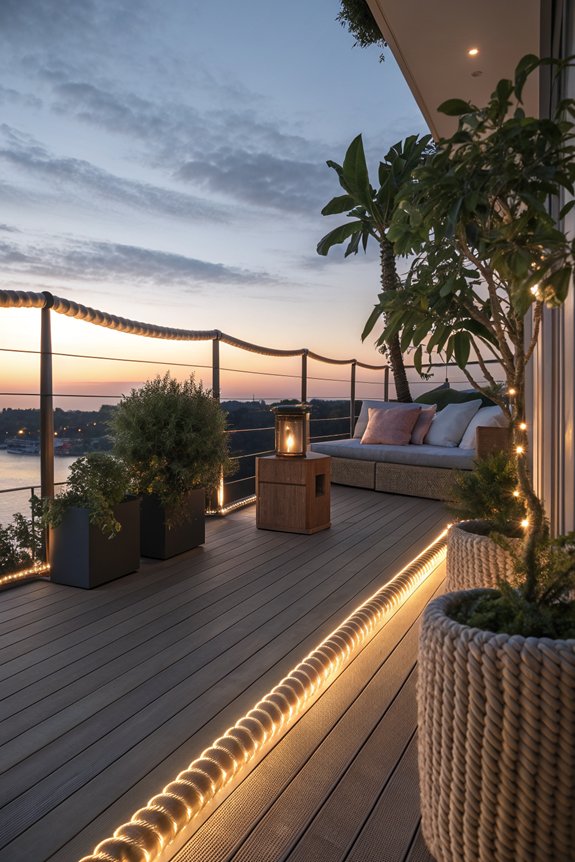 warm inviting outdoor lighting