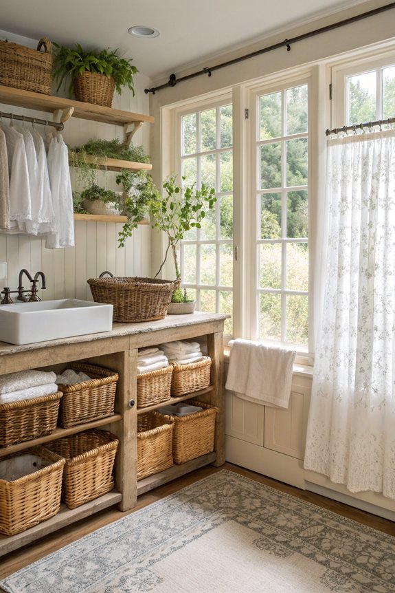 welcoming laundry room ambiance