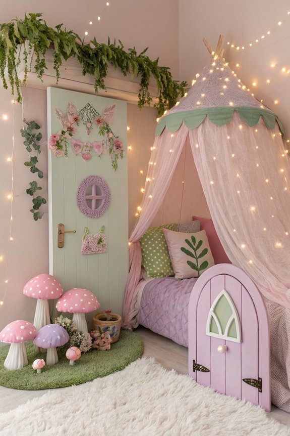 whimsical fairy door decor