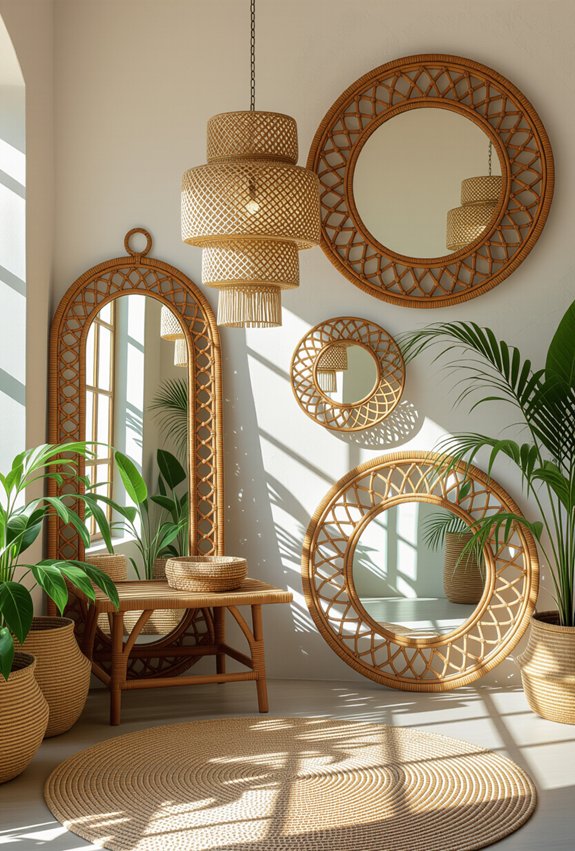 artistic mirrors enhance decor