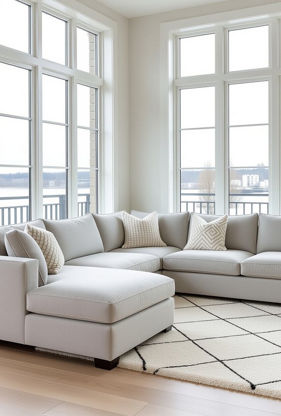 chic minimalist sectional sofas