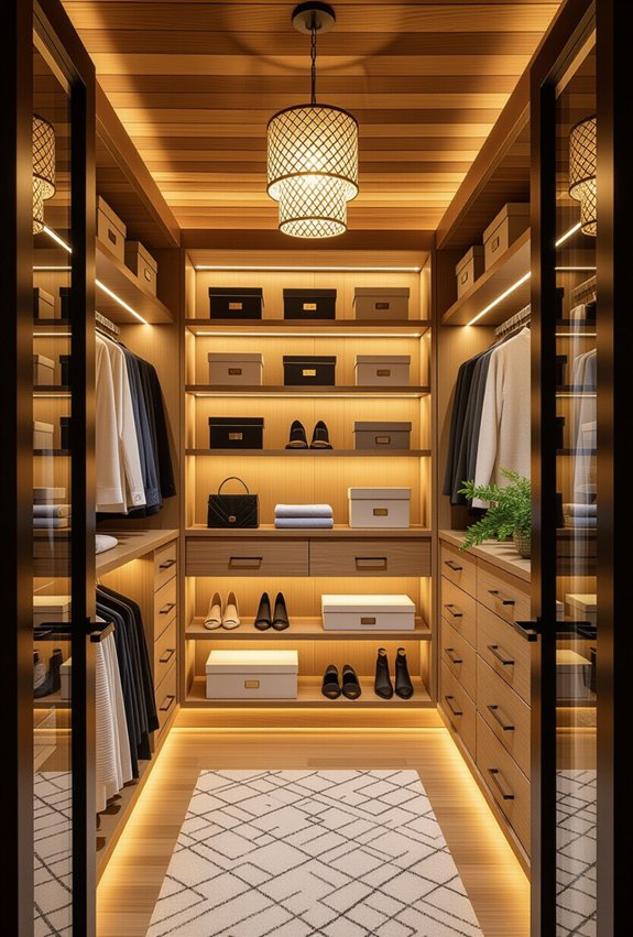 cozy closet lighting ideas