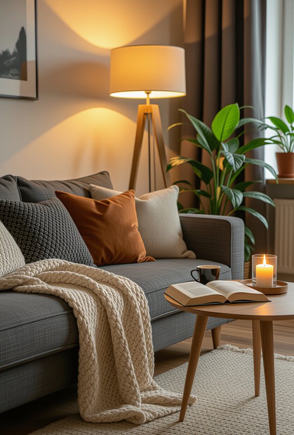 cozy nook with essentials